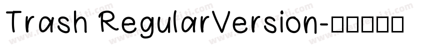 Trash RegularVersion字体转换